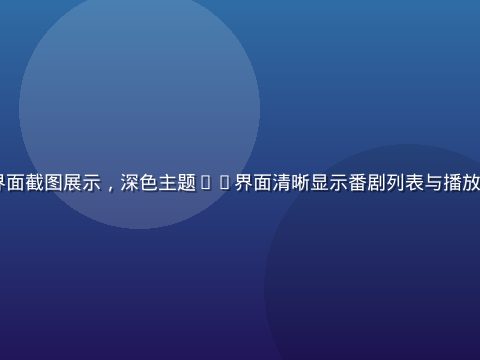 91动漫App手机界面截图展示，深色主题UI界面清晰显示番剧列表与播放页，画质高清操作流畅